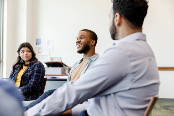 people talking and being collaborative